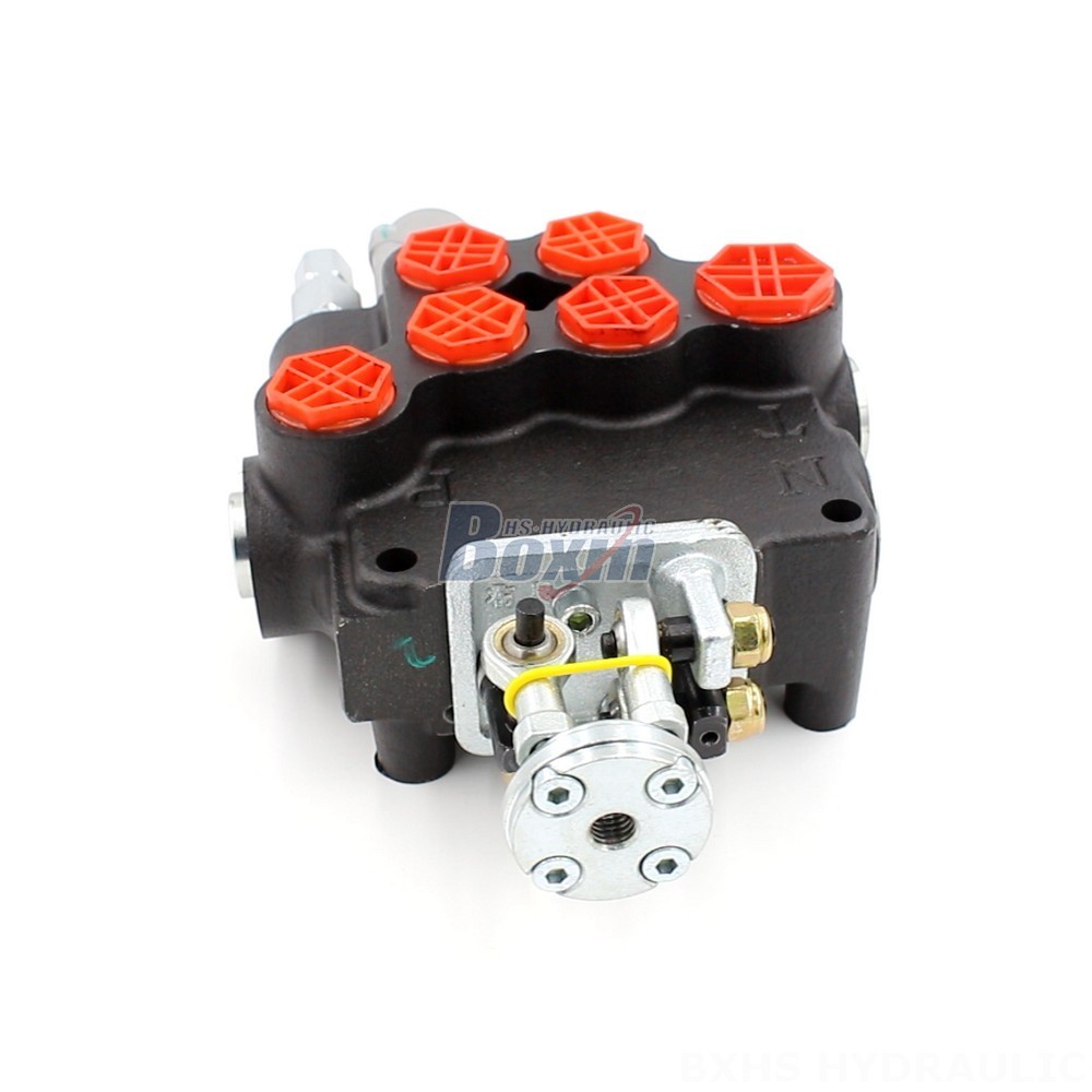 P80-G12-G34 Manual Joystick 2 Spool Monoblock Directional Valve Manufacturer main image